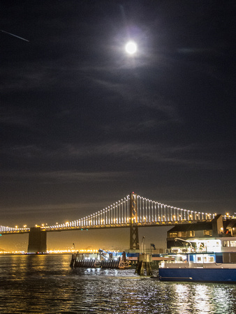 Oakland Bridge at Night